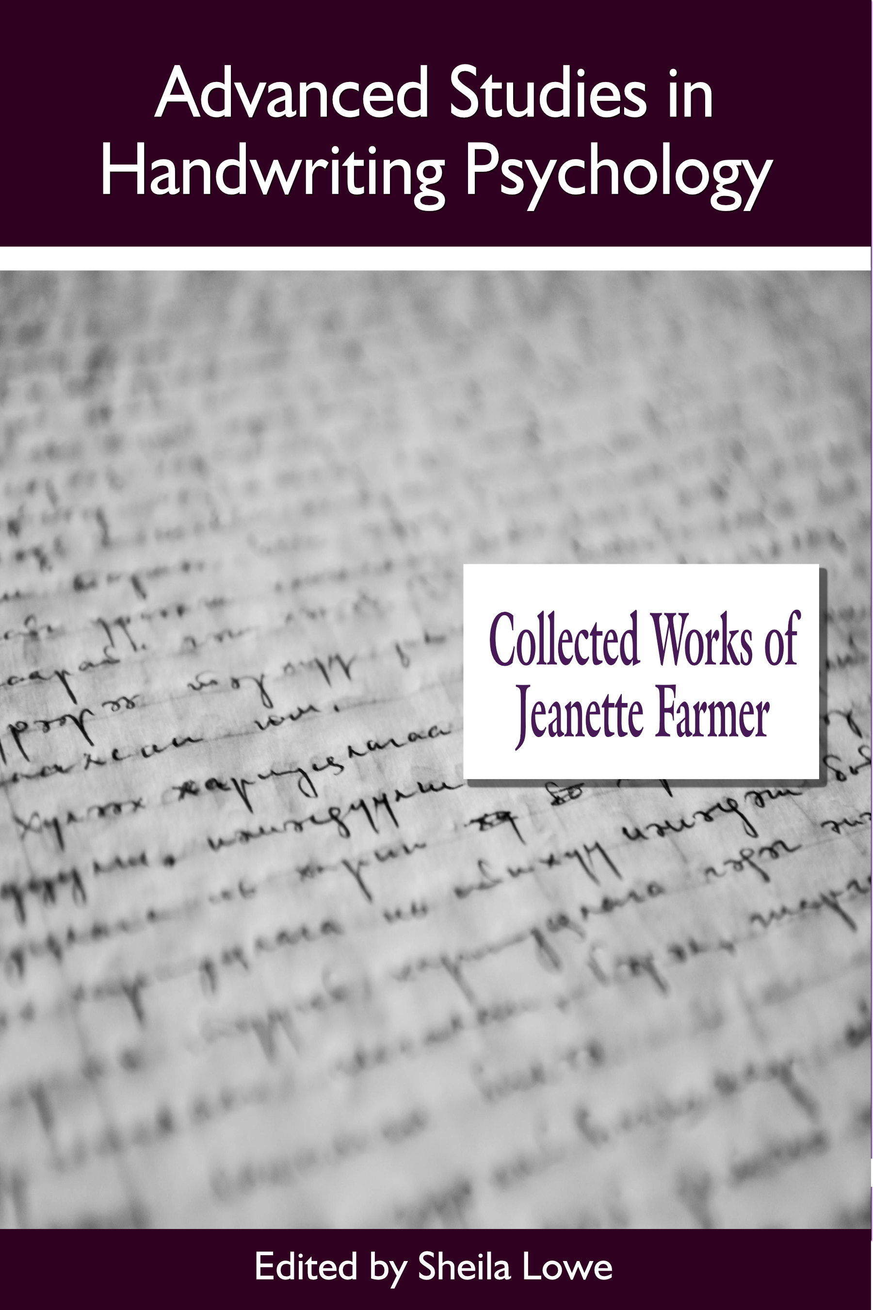 Advanced Studies in Handwriting Psychology by Jeanette Farmer book cover